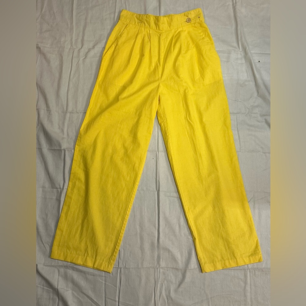 Vintage Yellow Stringbean Pants